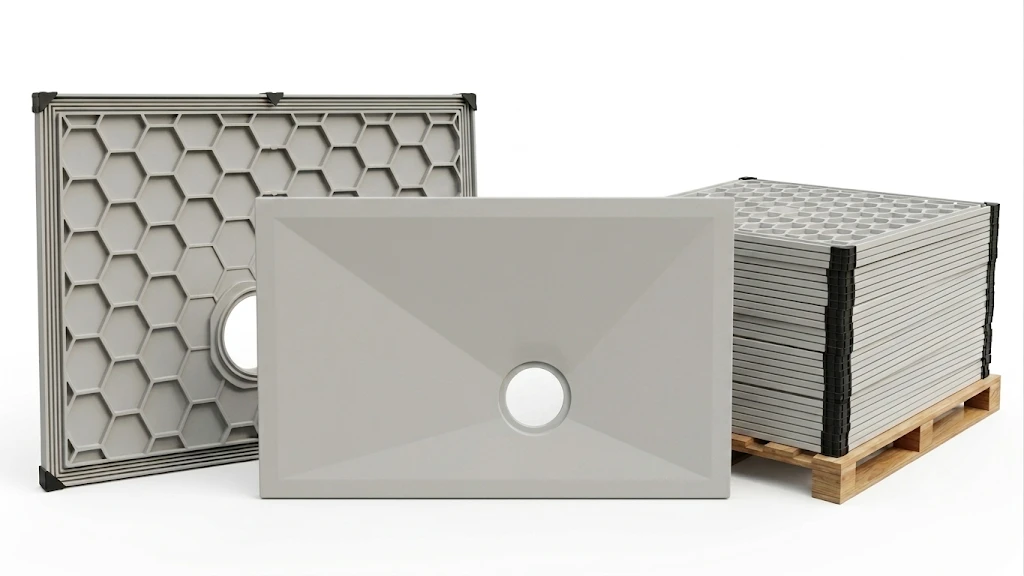 Plato de ducha composite para sector sanitario — Composites Martiartu